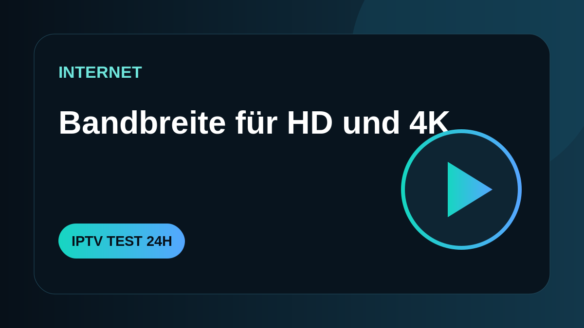 Welche Internetgeschwindigkeit braucht IPTV?
