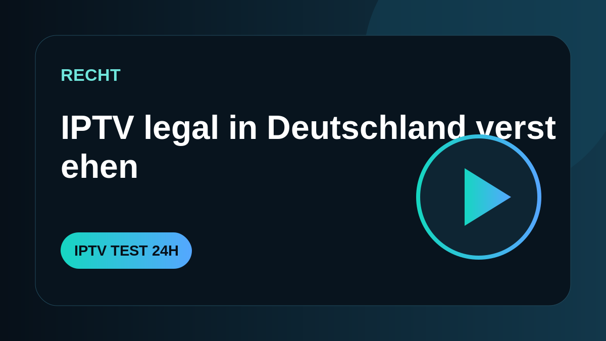IPTV legal oder illegal? Die entscheidende Frage sind die Rechte